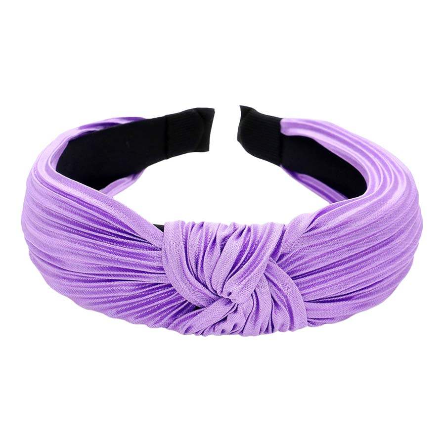 Pleated Knot Burnout Headband - Madeline Love - Flyclothing LLC