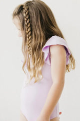 Lavender S/S Flutter Sleeve Leotard - Mila & Rose ® - Flyclothing LLC