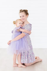 Lovely Lavender Smocked Ruffle Dress - Mila & Rose ® - Flyclothing LLC