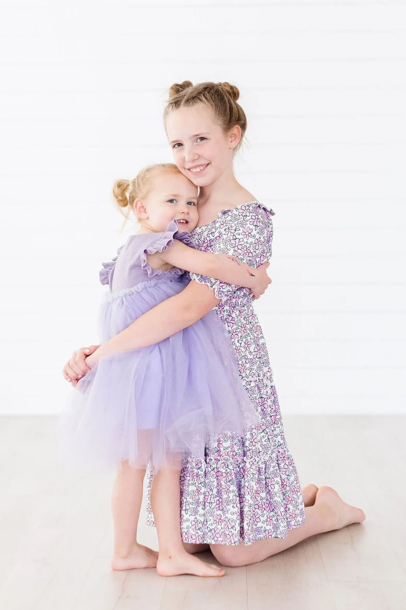 Lovely Lavender Smocked Ruffle Dress - Mila & Rose ® - Flyclothing LLC