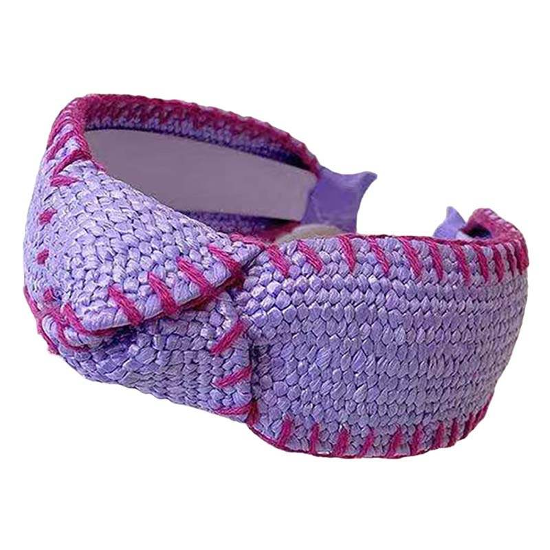 Straw Knot Burnout Headband - Madeline Love - Flyclothing LLC
