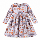 Forest Frolic Twirl Dress - Bamboo Fall Girls Outfit - Tesa Babe - Flyclothing LLC