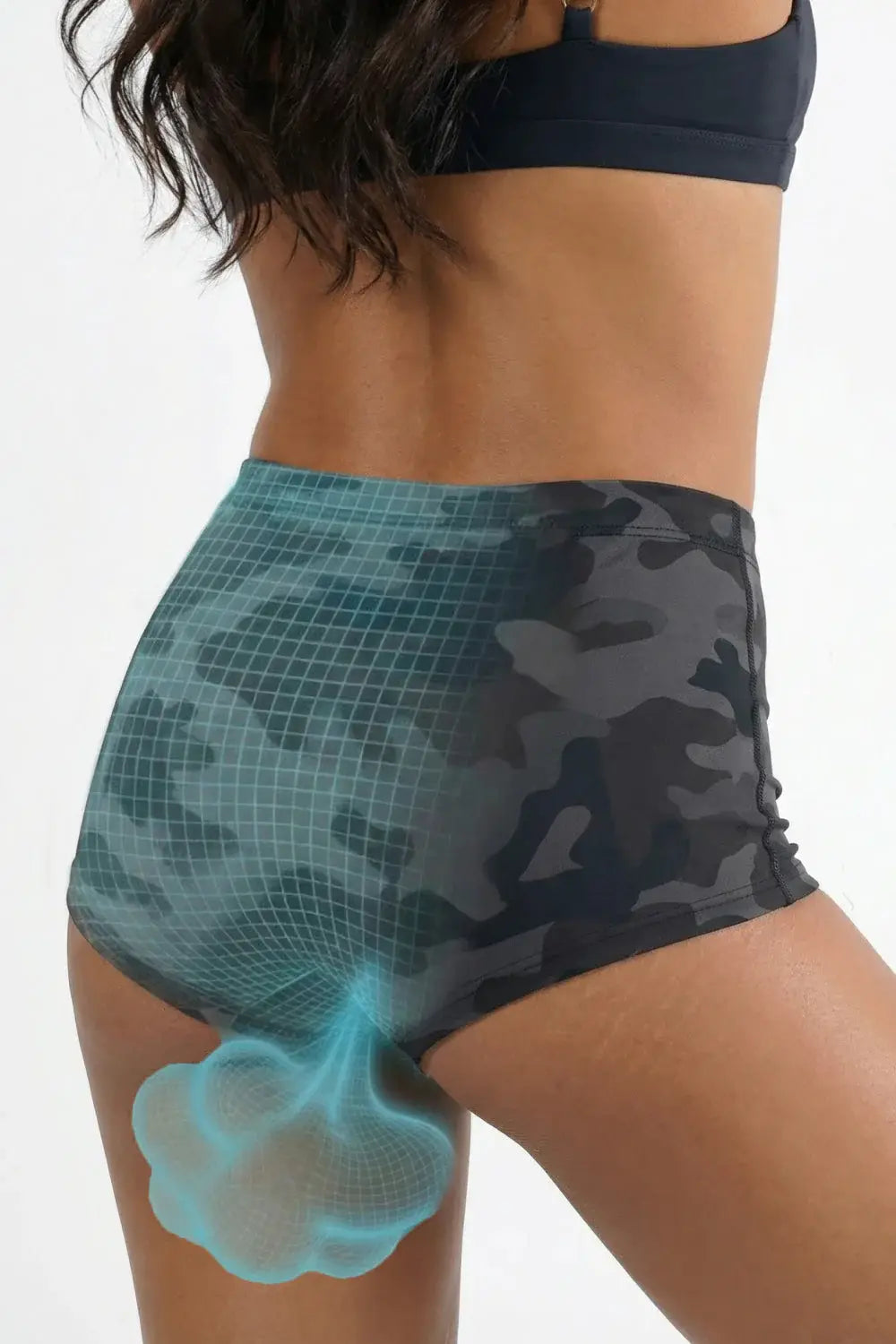 The Darkside | Black Camouflage Fart Proof Boyshort Underwear - Shinesty - Flyclothing LLC