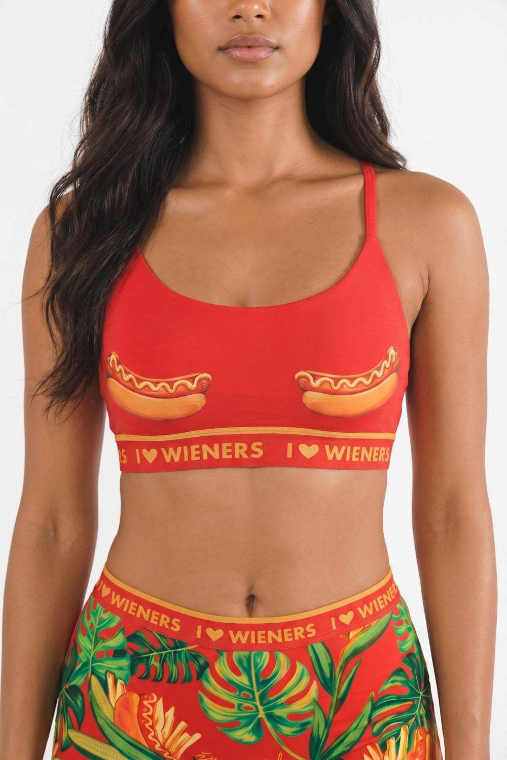 The Red Hot Dog | Shinesty x Wienerschnitzel Bralette - Shinesty - Flyclothing LLC