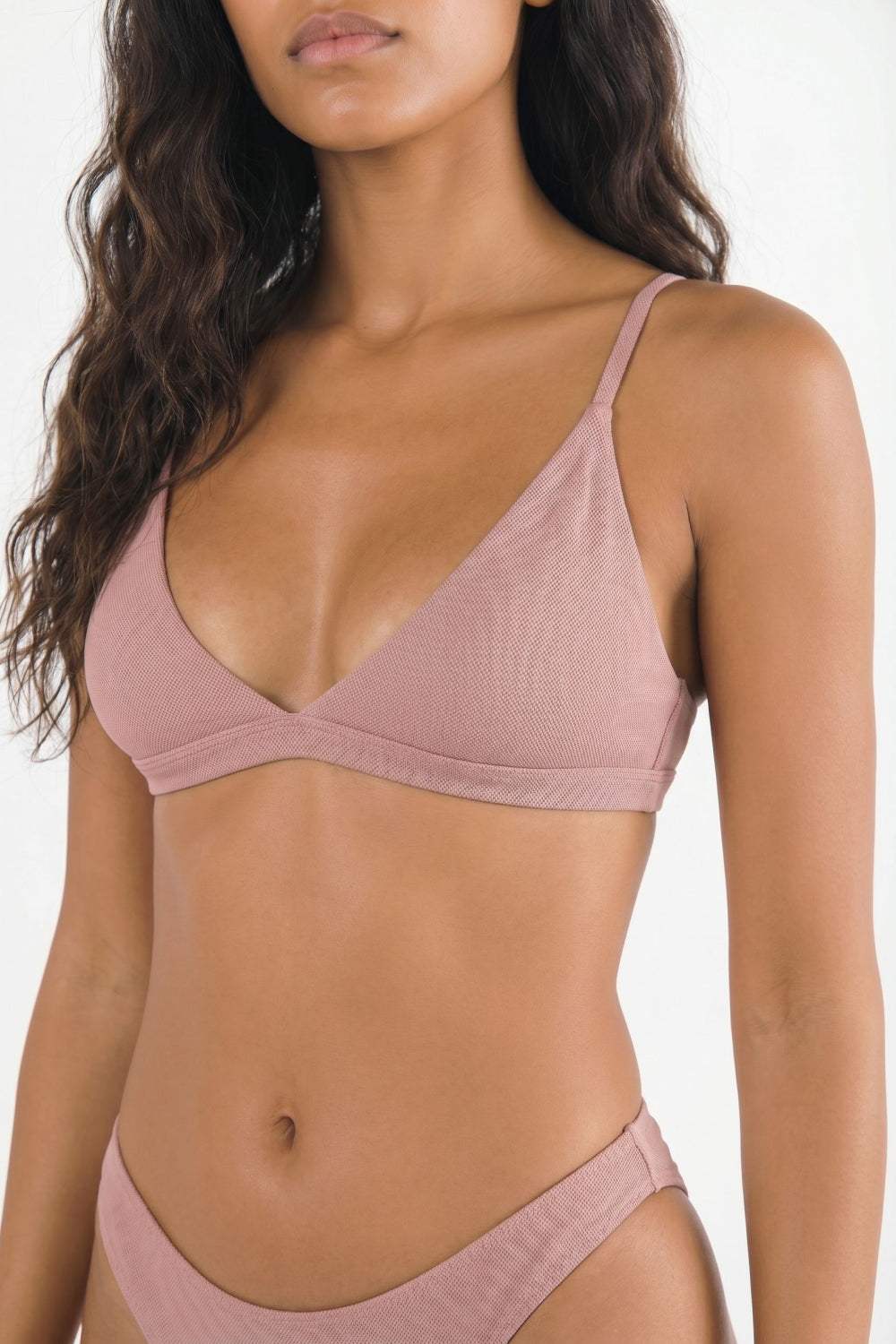 The Bell Pep | Red Chambray Boob Hammock™ Triangle Bralette - Shinesty - Flyclothing LLC