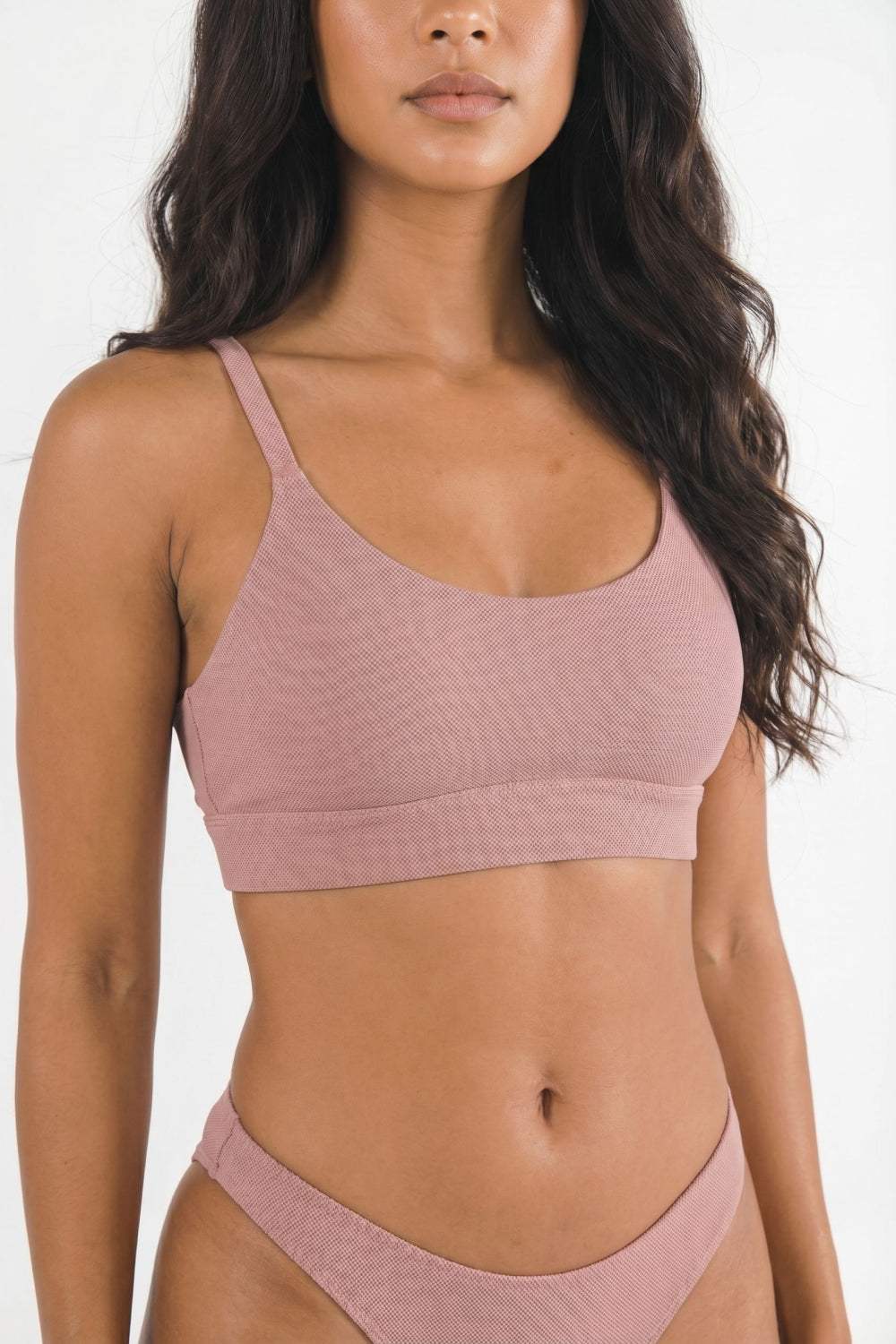 The Bell Pep | Red Chambray Boob Hammock™ Scoop Bralette - Shinesty - Flyclothing LLC