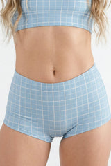 The Spick & Span | Window Pane Plaid Modal Boyshort Underwear