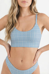 The Spick & Span | Window Pane Plaid Boob Hammock™ Scoop Bralette