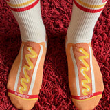 The Dog On Dog | Shinesty x Wienerschnitzel Heel Hammock™ Crew Socks - Shinesty - Flyclothing LLC