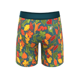 The Leaf Peeps | Naughty Leaves Long Leg Ball Hammock® Pouch Underwear With Fly - Shinesty - Flyclothing LLC