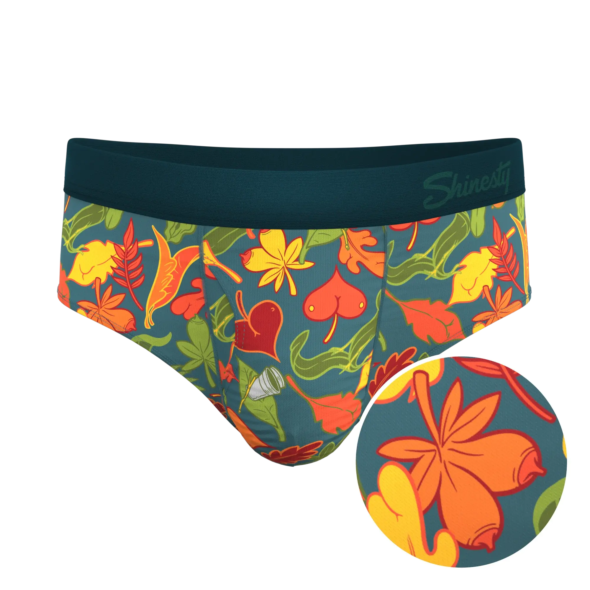 The Leaf Peeps | Naughty Leaves Ball Hammock® Pouch Underwear Briefs - Shinesty - Flyclothing LLC