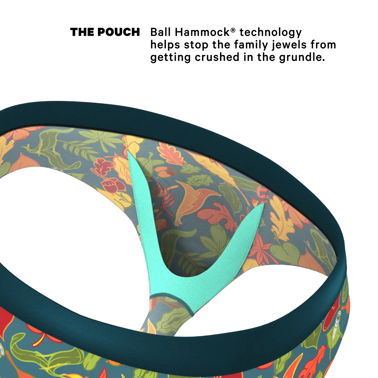 The Leaf Peeps | Naughty Leaves Ball Hammock® Pouch Underwear Briefs - Shinesty - Flyclothing LLC