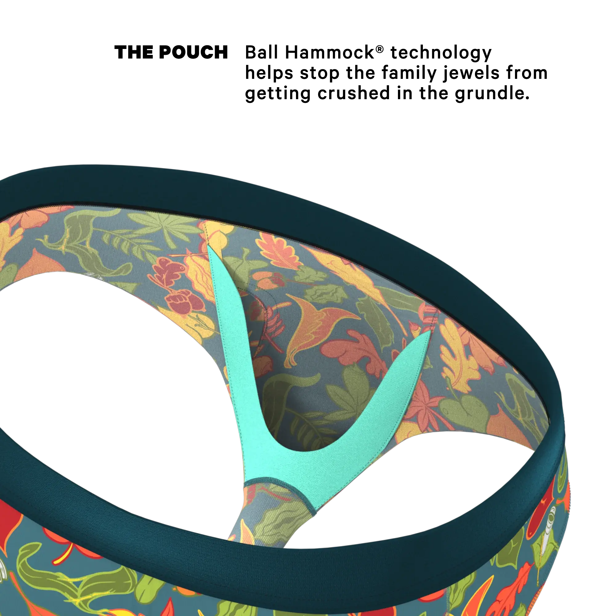 The Leaf Peeps | Naughty Leaves Ball Hammock® Pouch Underwear Briefs - Shinesty - Flyclothing LLC