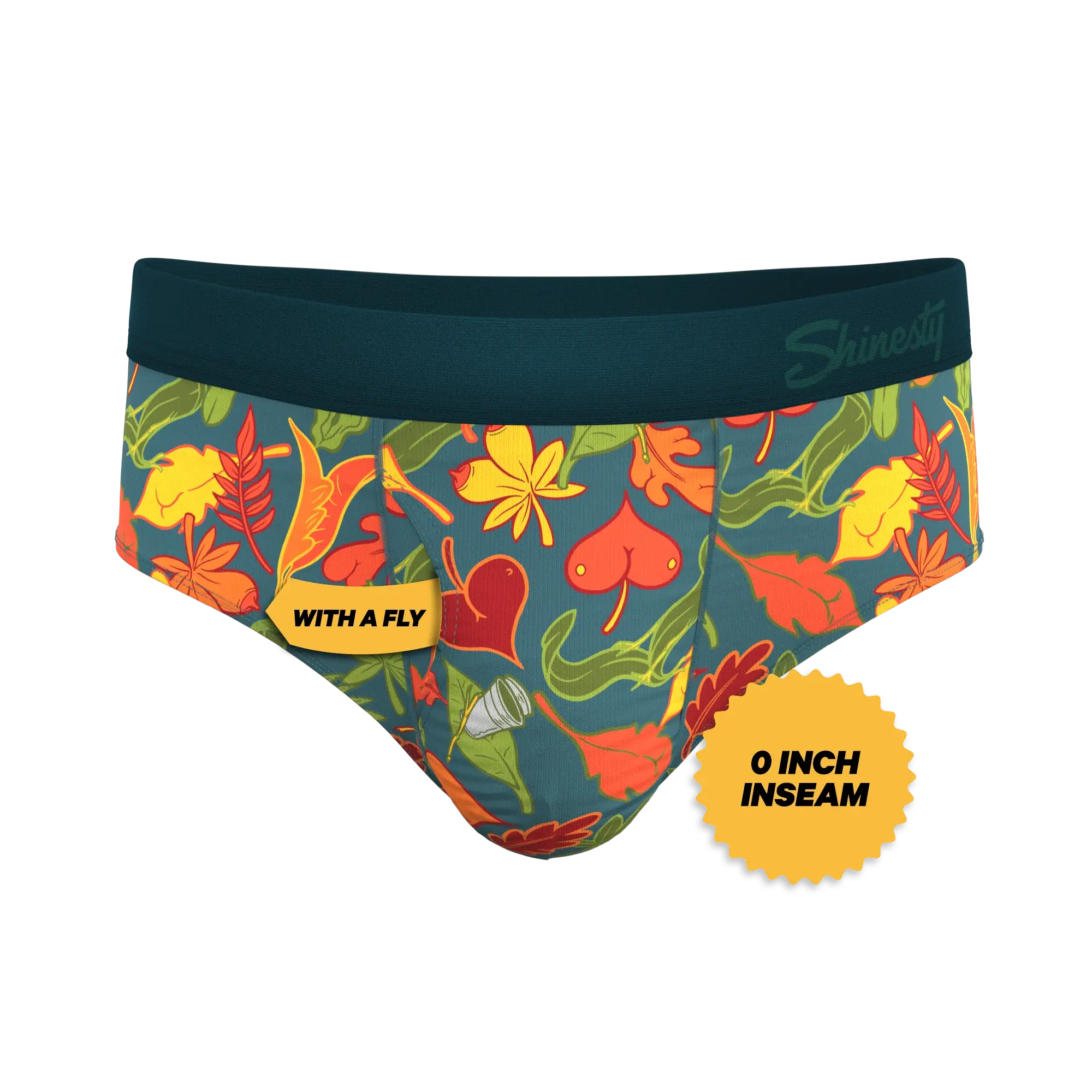 The Leaf Peeps | Naughty Leaves Ball Hammock® Pouch Underwear Briefs - Shinesty - Flyclothing LLC