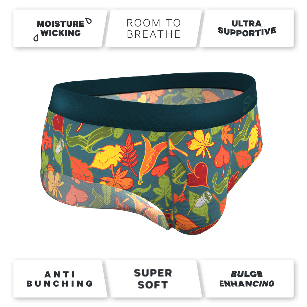The Leaf Peeps | Naughty Leaves Ball Hammock® Pouch Underwear Briefs - Shinesty - Flyclothing LLC