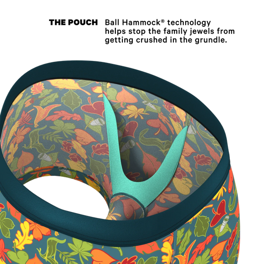 The Leaf Peeps | Naughty Leaves Ball Hammock® Pouch Trunks Underwear - Shinesty - Flyclothing LLC