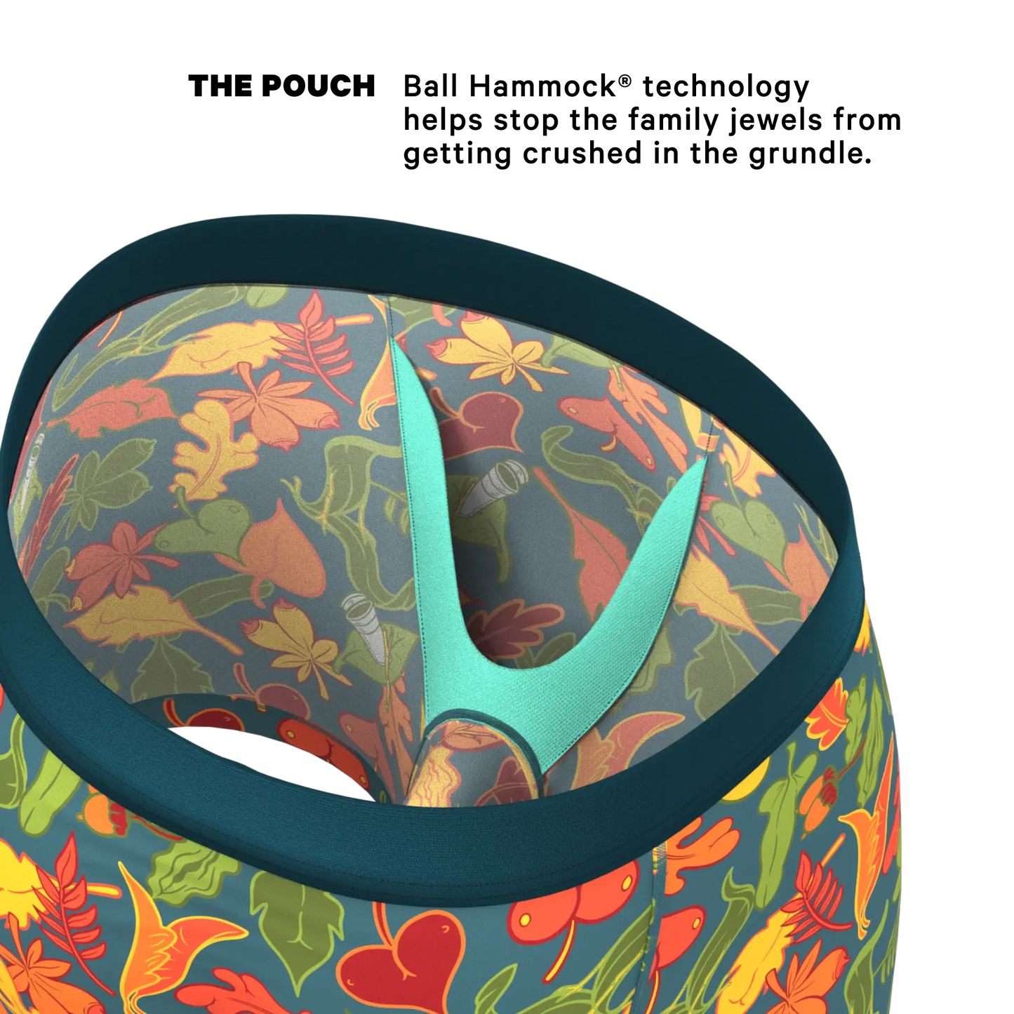 The Leaf Peeps | Naughty Leaves Ball Hammock® Pouch Underwear - Shinesty - Flyclothing LLC