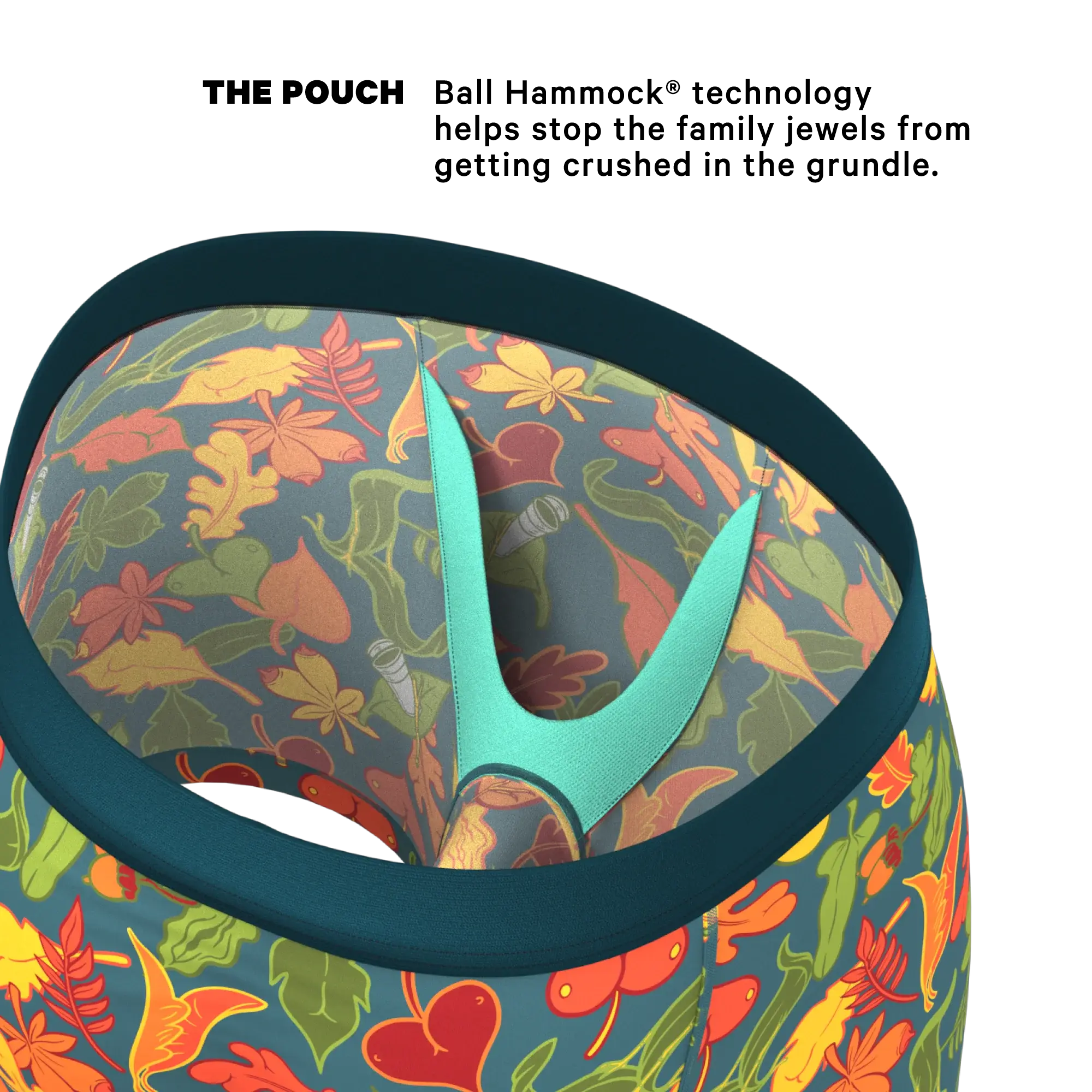 The Leaf Peeps | Naughty Leaves Ball Hammock® Pouch Underwear - Shinesty - Flyclothing LLC