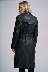 Leah CF Leather Trench - mauritiusleather - Flyclothing LLC