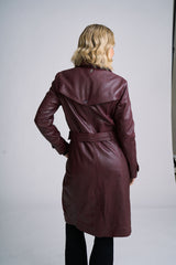 Leah CF Leather Trench - mauritiusleather - Flyclothing LLC