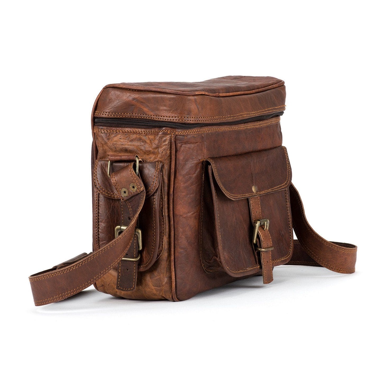 The Simmons Camera Bag - Classy Leather Bags - Flyclothing LLC