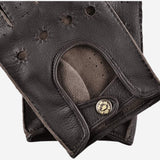 Leonardo (dark brown) - Italian driving gloves made of American deerskin leather - Leather Gloves Online - Flyclothing LLC
