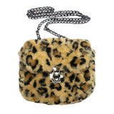 Solid Faux Fur Crossbody Bag - Madeline Love - Flyclothing LLC
