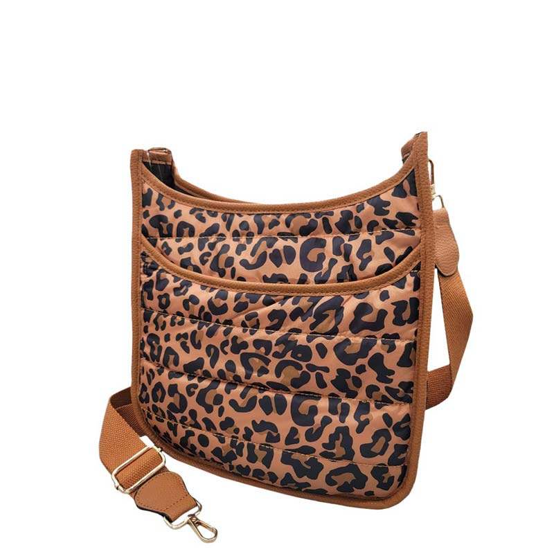 Solid Quilted Shiny Puffer Crossbody Bag - Madeline Love - Flyclothing LLC