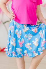 Let the Good Times Roll Ruffle Twirl Skort - Mila & Rose ® - Flyclothing LLC