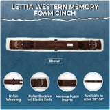 Lettia Western Memory Foam Cinch - Breeches.com - Flyclothing LLC