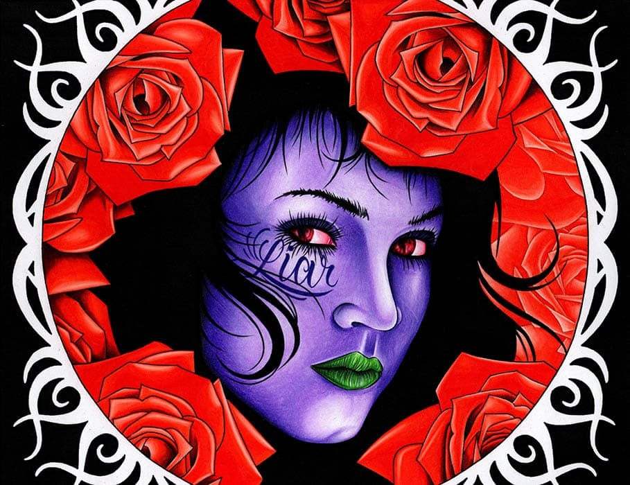 Black Market Art Company Liar Print - Black Market Art Company - Flyclothing LLC