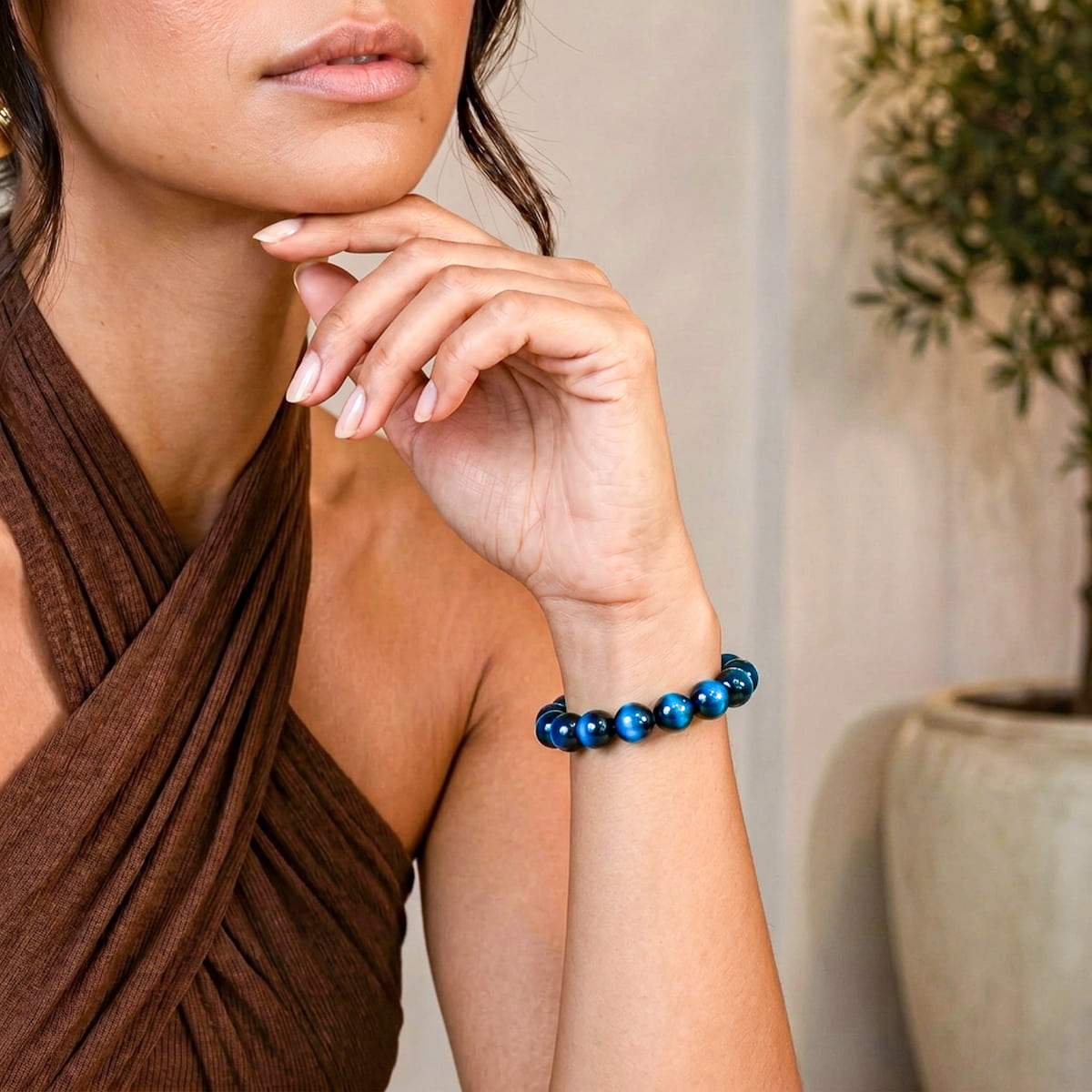 Hawk’s Focus – Royal Blue Tiger’s Eye Bracelet - Conscious Items - Flyclothing LLC