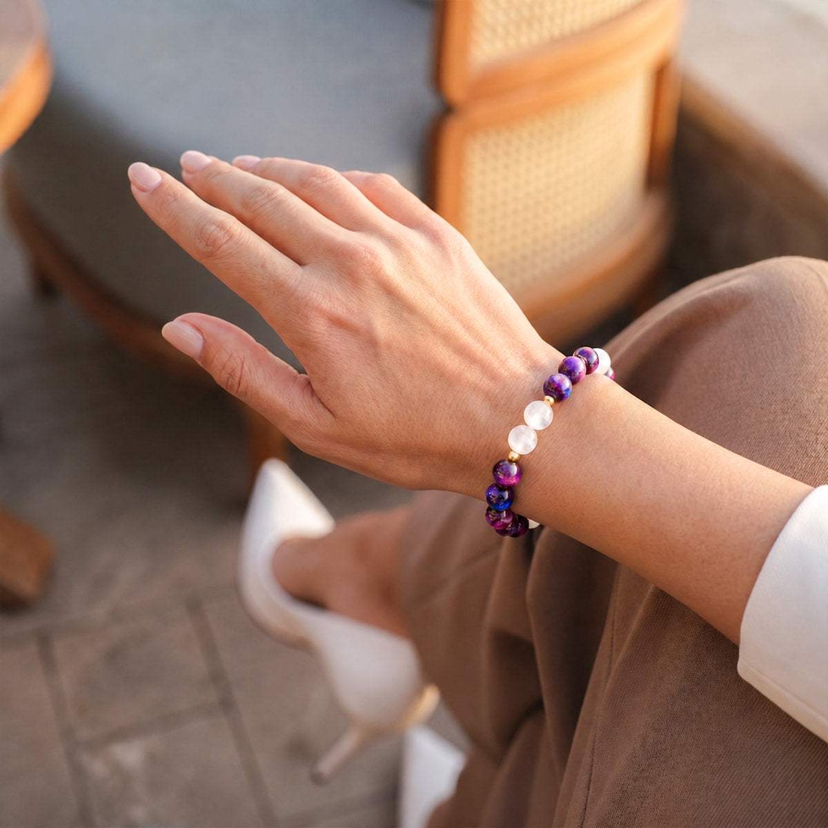 Cosmic Energy Amplifier - Galaxy Tiger’s Eye Bracelet - Conscious Items - Flyclothing LLC