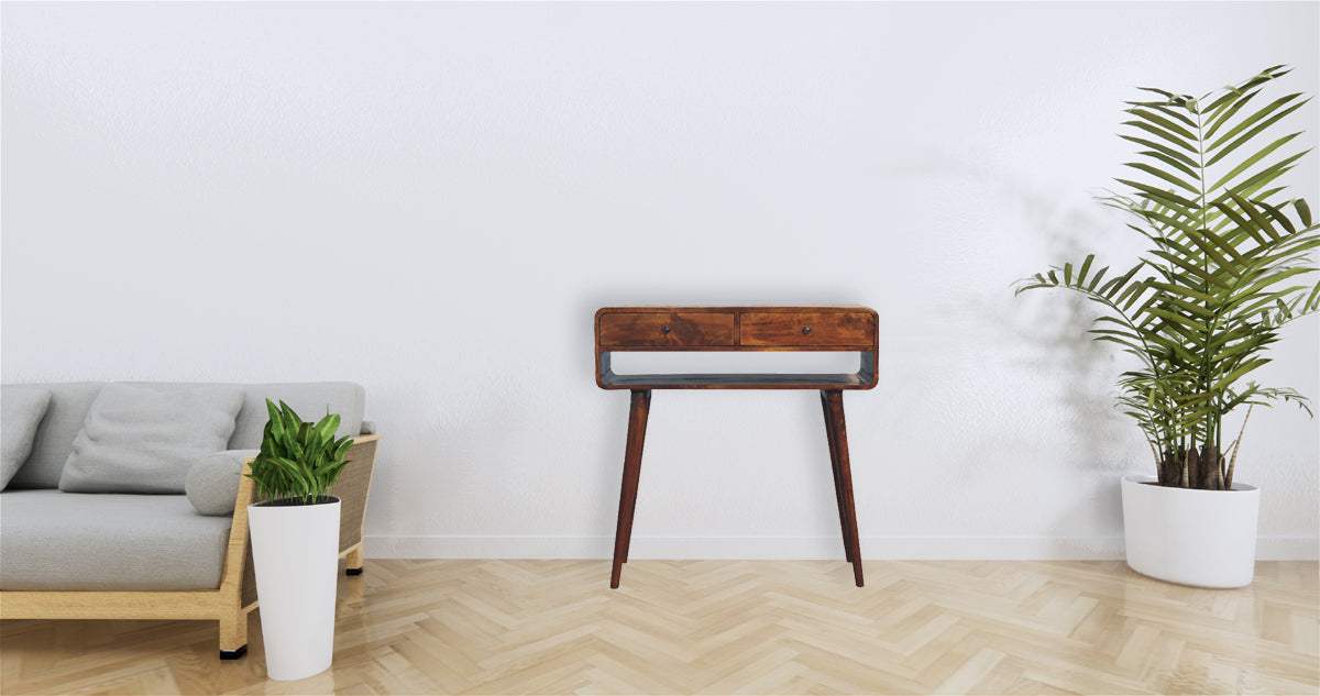 Sonata Chestnut Console Table - Artisan Furniture - Flyclothing LLC