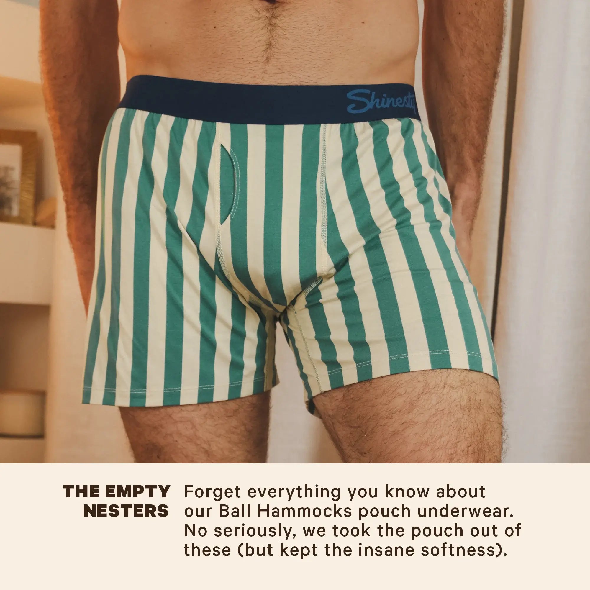 The Nantucket | Green Dock Stripe Boxers - Shinesty - Flyclothing LLC