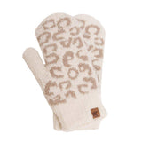 Soft Fuzzy Leopard Mittens - Madeline Love - Flyclothing LLC