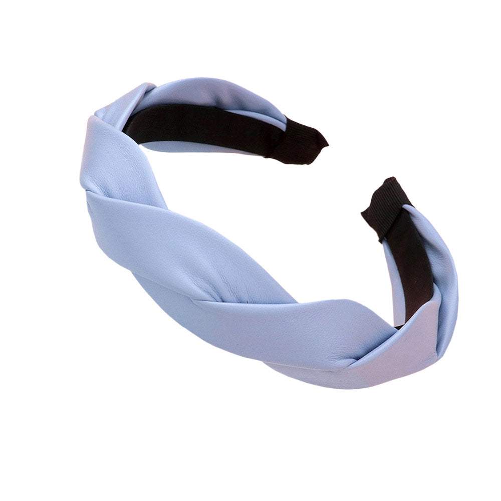 Braided Solid Faux Leather Headband - Madeline Love - Flyclothing LLC