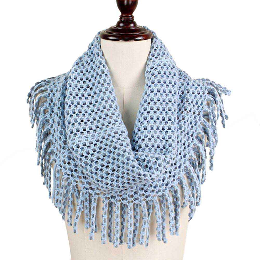Mini Tube Fringe Scarf - Madeline Love - Flyclothing LLC