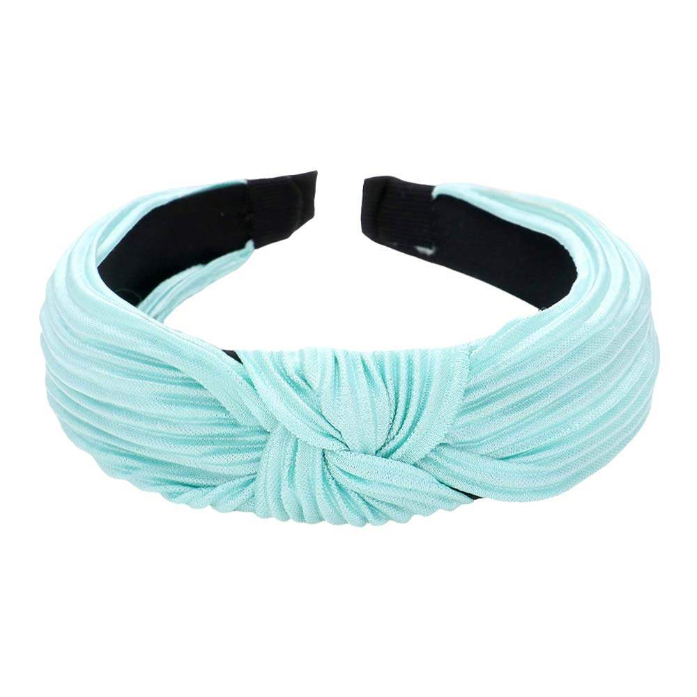 Pleated Knot Burnout Headband - Madeline Love - Flyclothing LLC