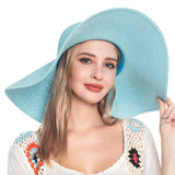 Solid Floppy Straw Sun Hat - Madeline Love - Flyclothing LLC