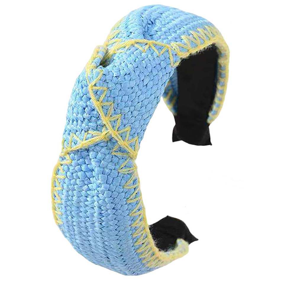 Straw Knot Burnout Headband - Madeline Love - Flyclothing LLC
