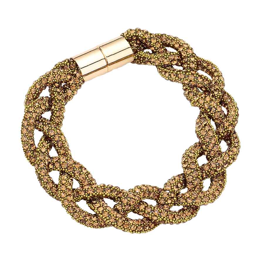 Bling Braided Magnetic Bracelet - Madeline Love - Flyclothing LLC