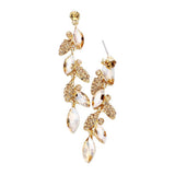 Crystal Marquise Cluster Drop Evening Earrings - Madeline Love - Flyclothing LLC