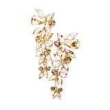 Floral Multi Stone Evening Earrings - Madeline Love - Flyclothing LLC