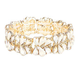 Teardrop Cluster Stretch Evening Bracelet - Madeline Love - Flyclothing LLC