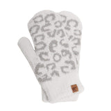 Soft Fuzzy Leopard Mittens - Madeline Love - Flyclothing LLC