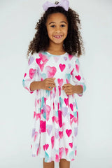 Light Hearted 3/4 Sleeve Pocket Twirl Dress - Mila & Rose ® - Flyclothing LLC