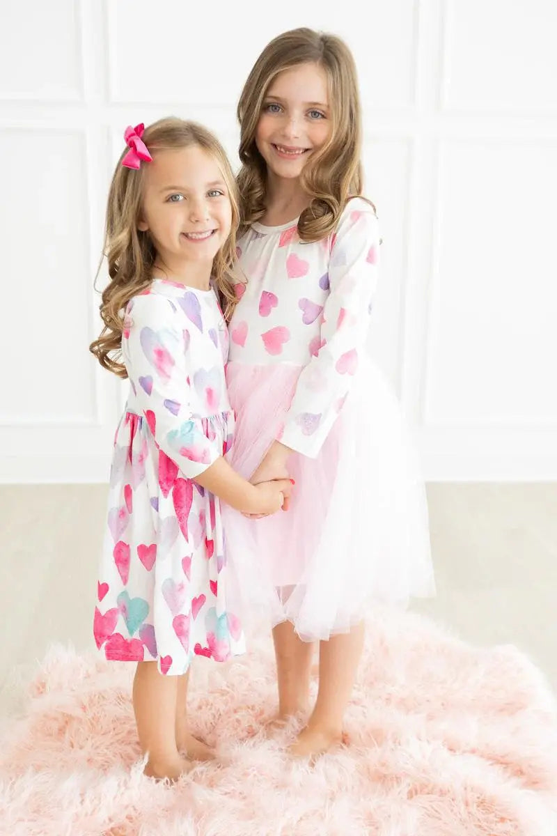 Light Hearted 3/4 Sleeve Pocket Twirl Dress - Mila & Rose ® - Flyclothing LLC