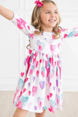 Light Hearted 3/4 Sleeve Pocket Twirl Dress - Mila & Rose ® - Flyclothing LLC
