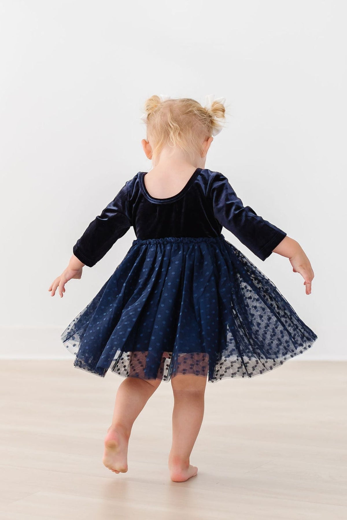 Light Navy Velvet Tutu Dress - Mila & Rose ® - Flyclothing LLC